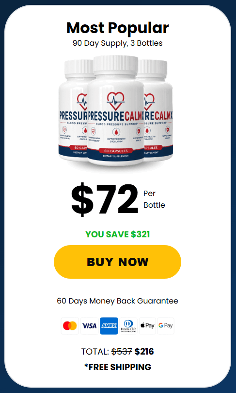 pressurecalmx 3 bottles price
